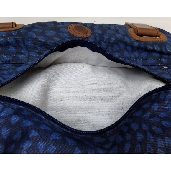 Fossil Key Per Multicolor Coated Canvas Stripe Double Handle Tote Shoulder Bag - Picture 15 of 15